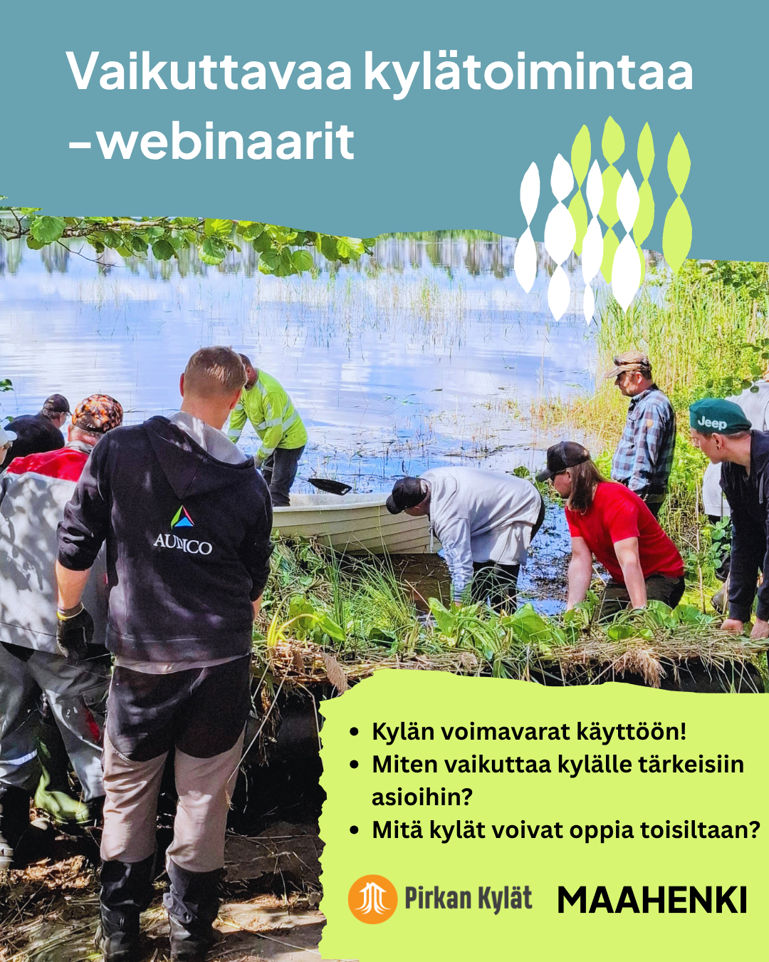 Webinaarikoulutusta: Tukea kyläyhdistysten arkeen